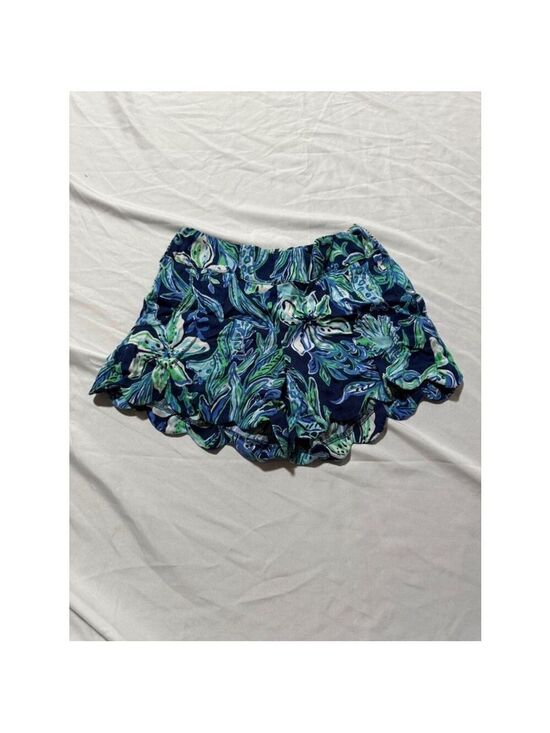 Lilly Pulitzer Pants - Girls Lilly Pulitzer Shorts XXS Blue Green Floral